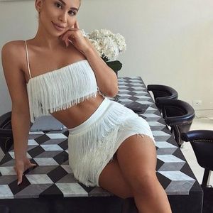 Two Piece Bandage Fringe Set